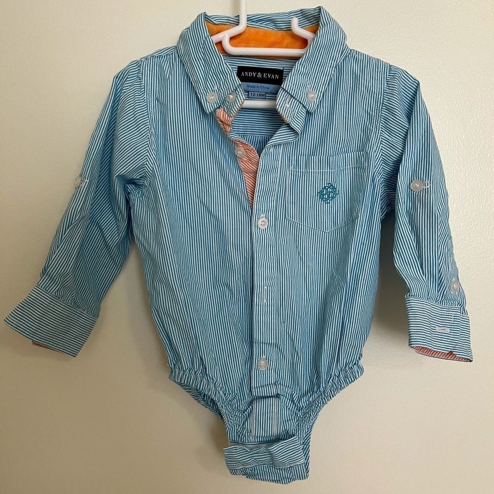 Andy & Evan Infant Long Sleeve Polo 12-18M